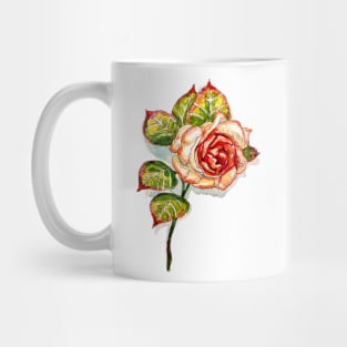 Watercolor Rose Mug